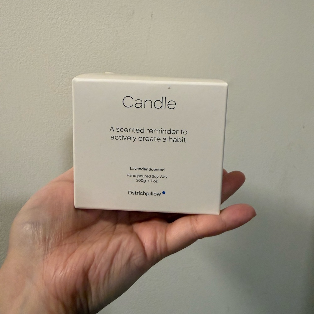 Lavender Scented Candle - White